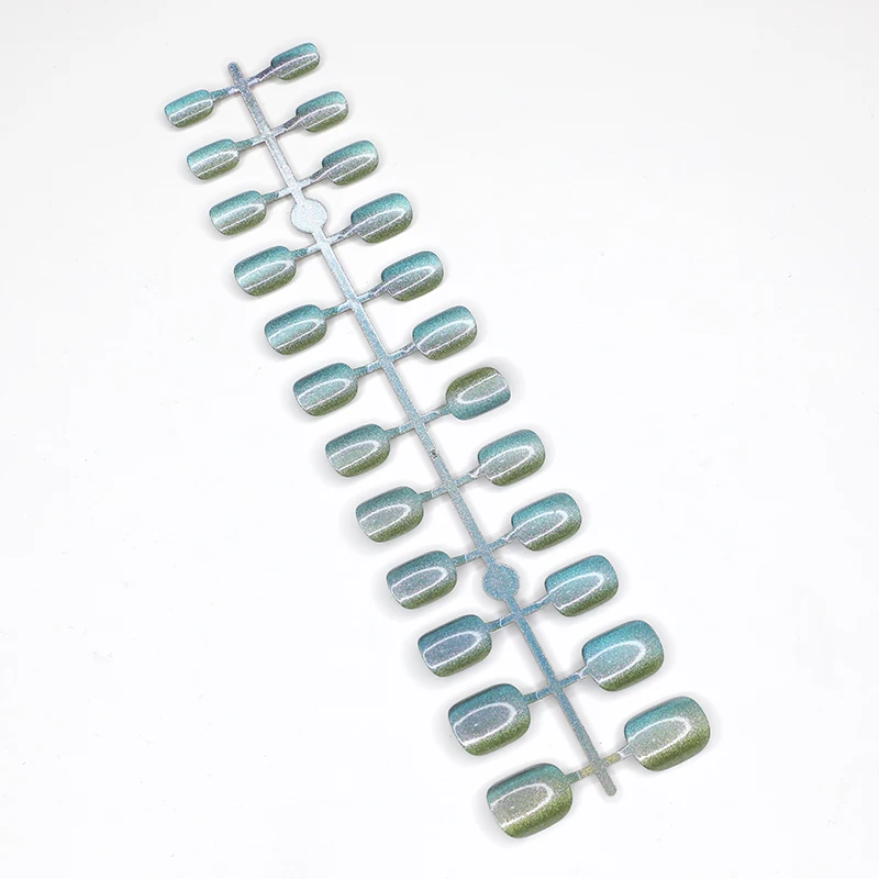 Factory Wholesale Holiday Pure Color Lady Short Round French Press On Nail Strips for Nail Design