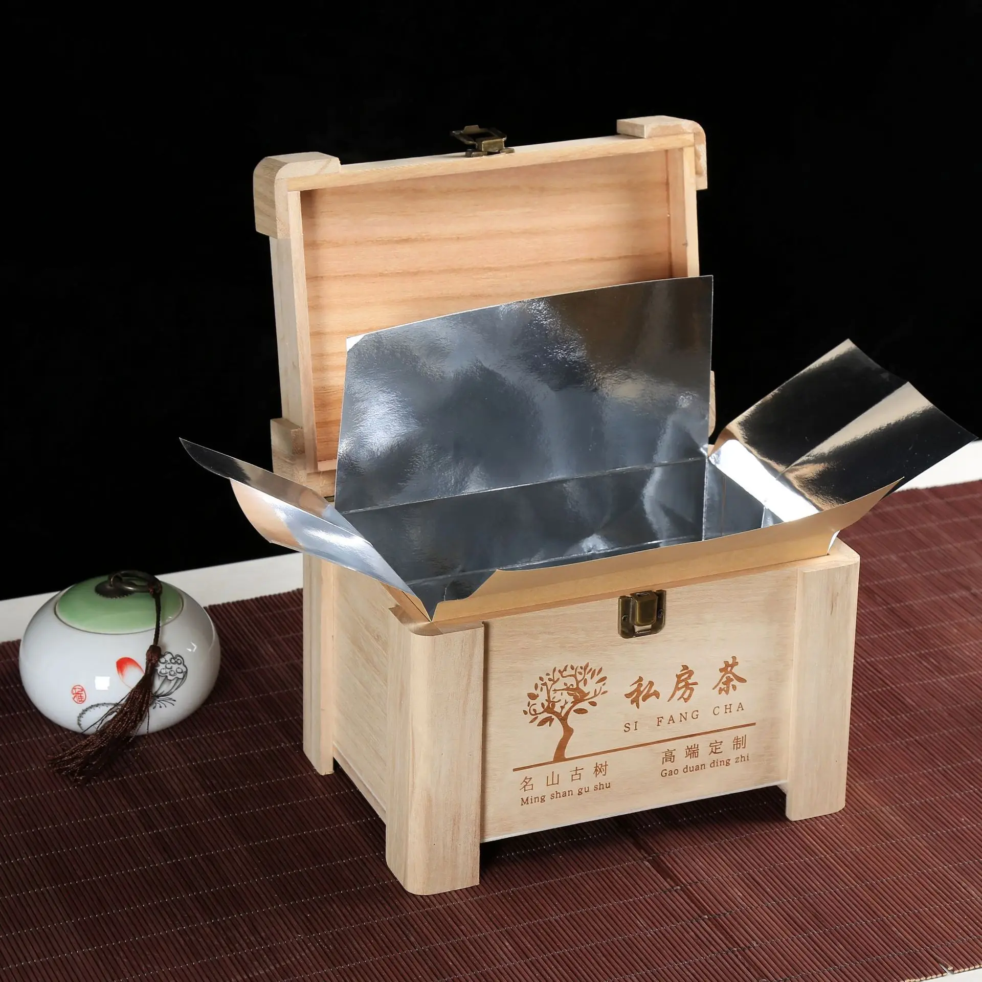  Ручная работа коробка для хранения Teabox Маленькая деревянная из МДФ украшения дома оптовая
