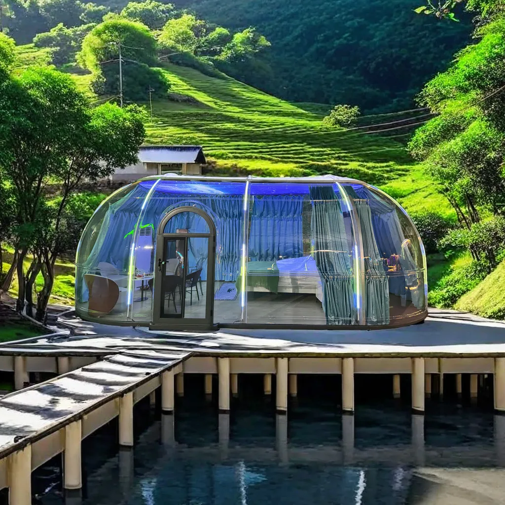 Outdoor Bubble Room Polycarbonate Starry Sky Room Transparent Bubble House for Garden