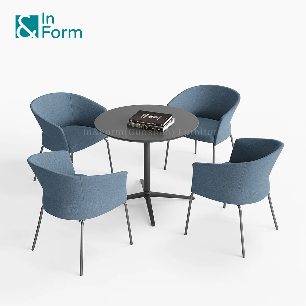 Минималистское кресло в нордическом стиле тканевое пенопластовое коммерческое место для переговоров и приемной стулья отдыха