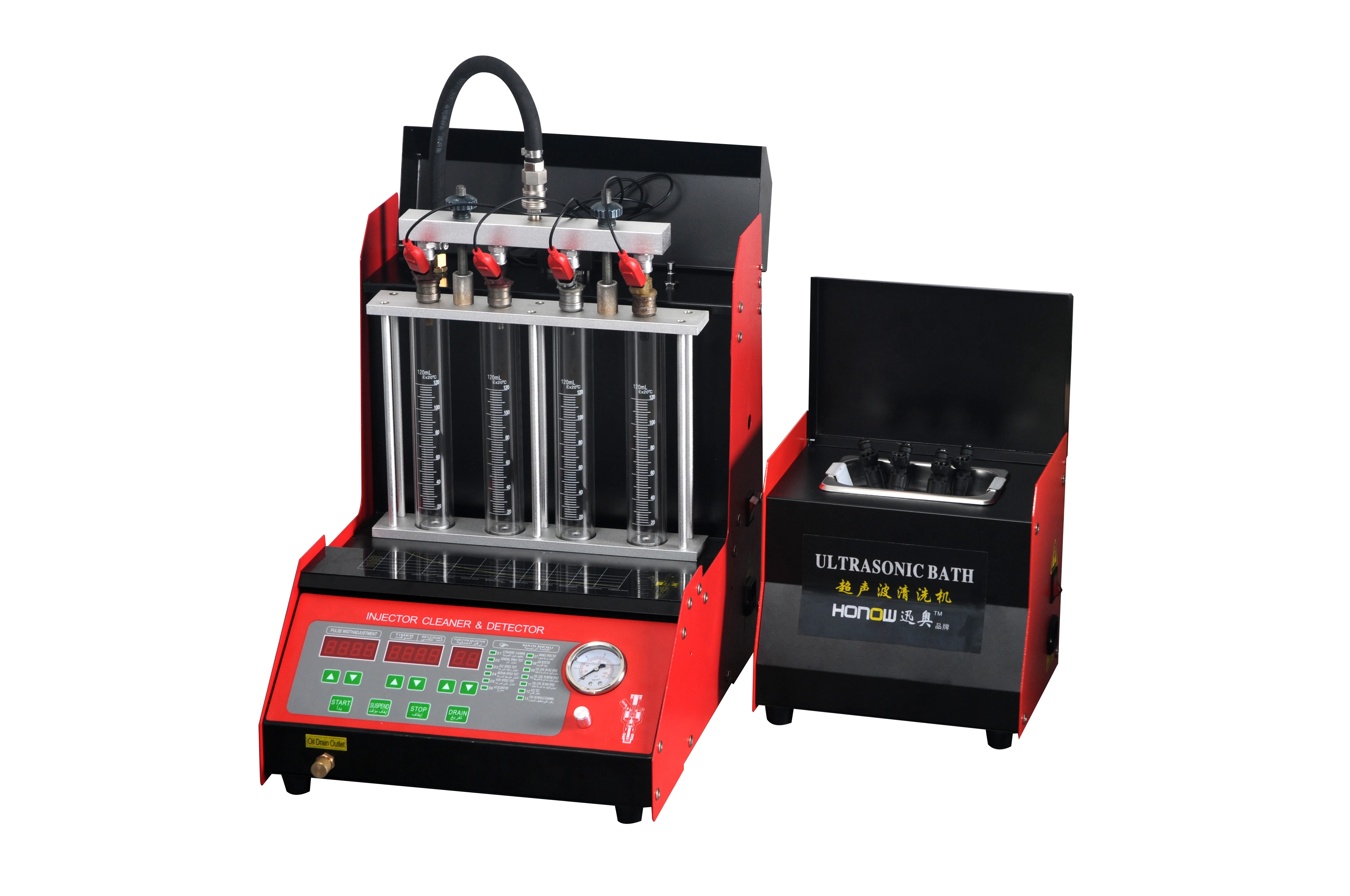 Gas injector analyzer and cleaning machine HO-4H