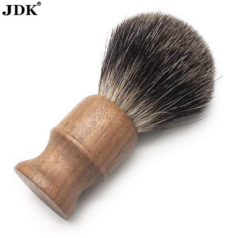 Factory Price Walnut Wood Handle Shaving Brush Eco Friendly Badger Hair Knot Foaming Brush
