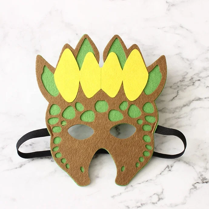 Dinosaur Felt Masks for Kids Party Masks Birthday Masquerade Supplies Decorations Halloween Masks