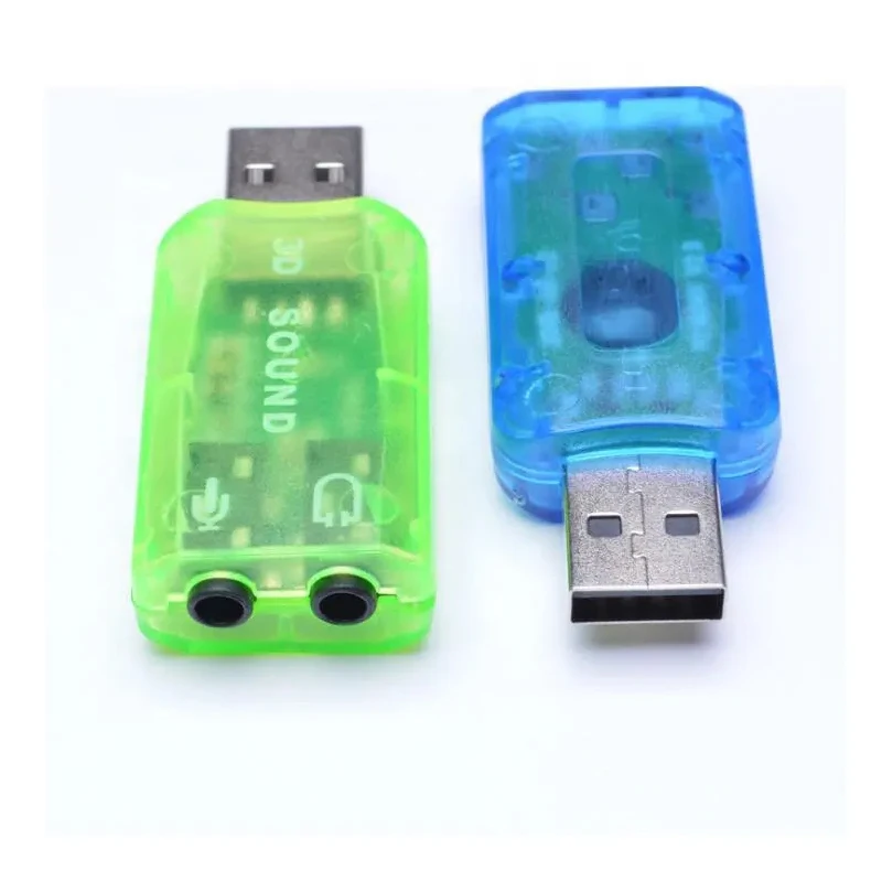 Горячая Распродажа мини внешняя звуковая карта Usb 5 1 канальная Звуковая адаптер 3 мм микрофон наушники интерфейс для