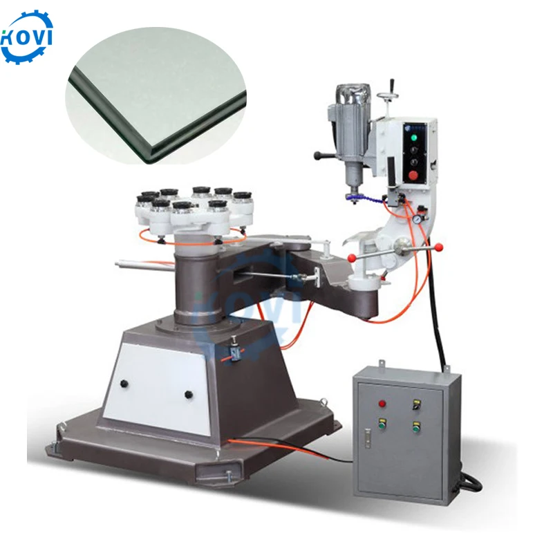 Irregular shaped straight line glass edging processing machinery glass polishing grinding machine