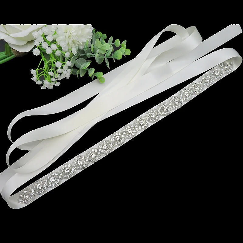 
Wholesale Vintage Bridal Crystal Bead Decorative Rhinestone Applique Fancy Wedding Dress Sash Belt 