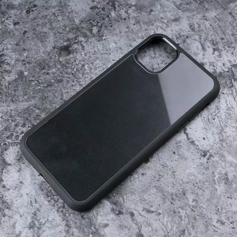 Blank Sublimation TPU PC Glass Mobile Phone Case For Iphone  11 With Groove