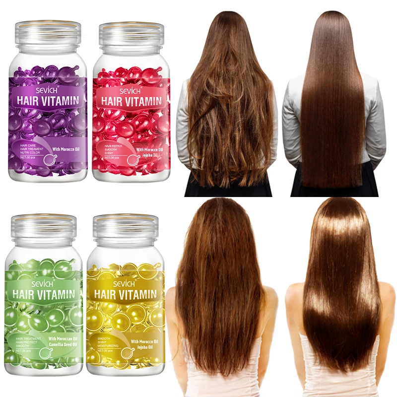 Private Label  Repair Hair Loss Serum Growth Hair Growth Vitamin Hair Capsule Oil For Salon