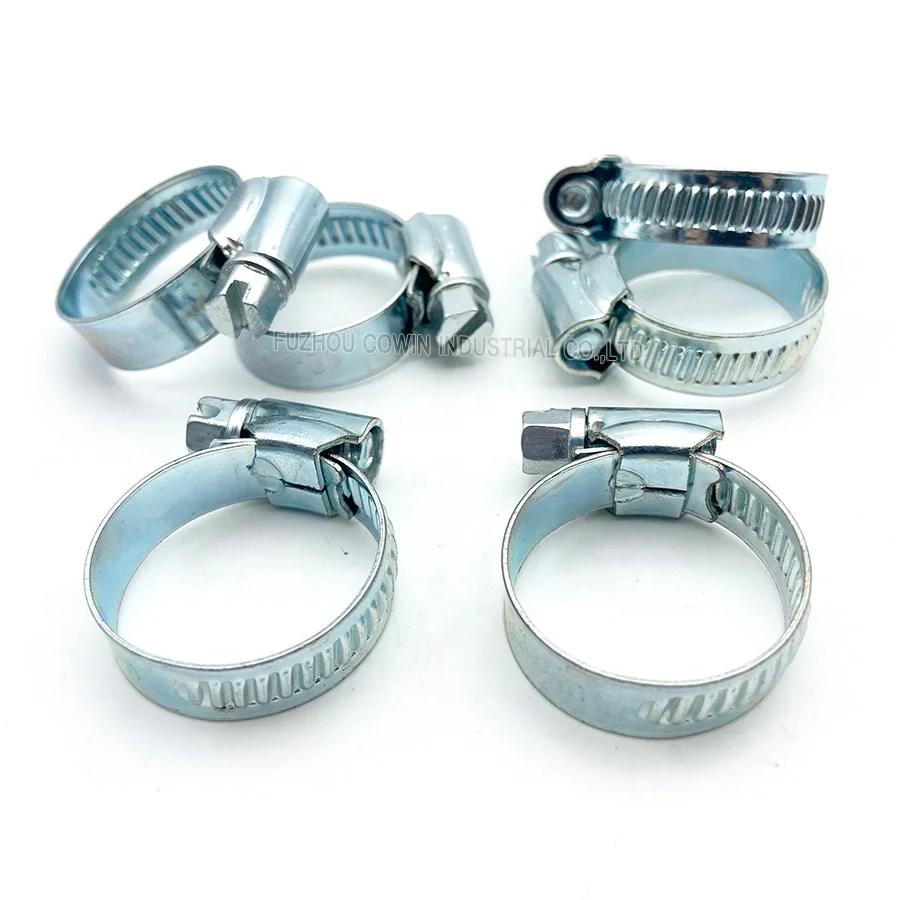 12-22 мм оцинкованная сталь в британском стиле зажим для шланга с червячным приводом