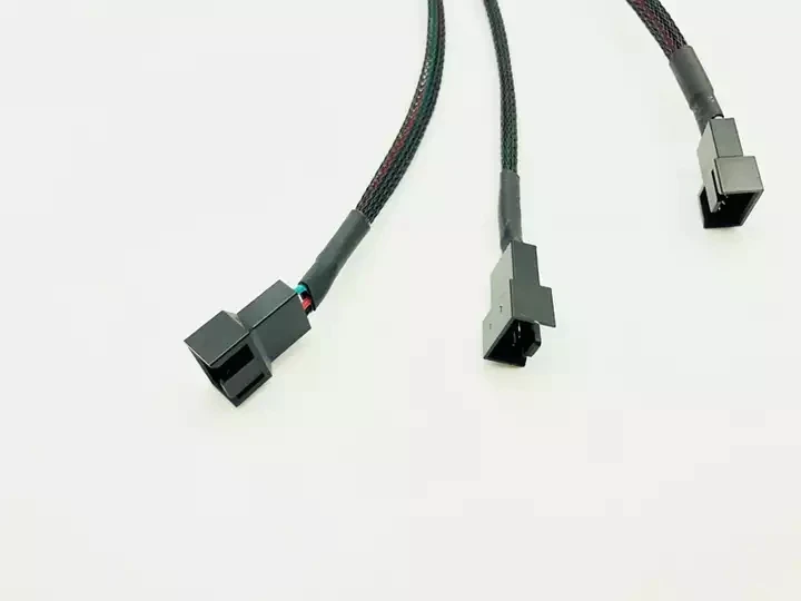 Hot sale 4Pin Splitter Cable 1 to 3 PWM 4P Female to 3/4 Pin PWM Fan Adapter for Computer Case CPU Cooling Fans Hub Cable