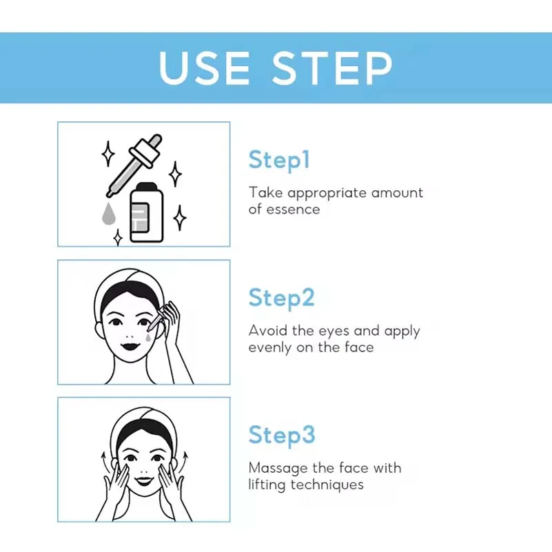 Pure Hyaluronic Acid Serum for Anti-Aging Deep Nourish Delicate Care Product Hyaluronic Acid Serum For Face With Vitamin