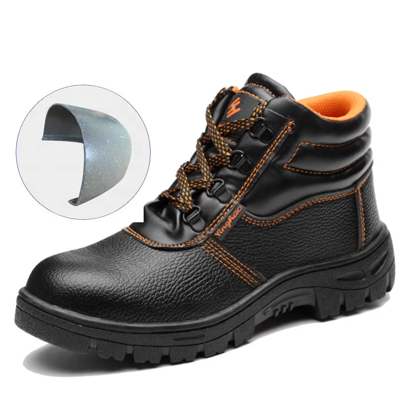 RTS Cheap original protective construction men wide steel toe safety shoes price wide work boots