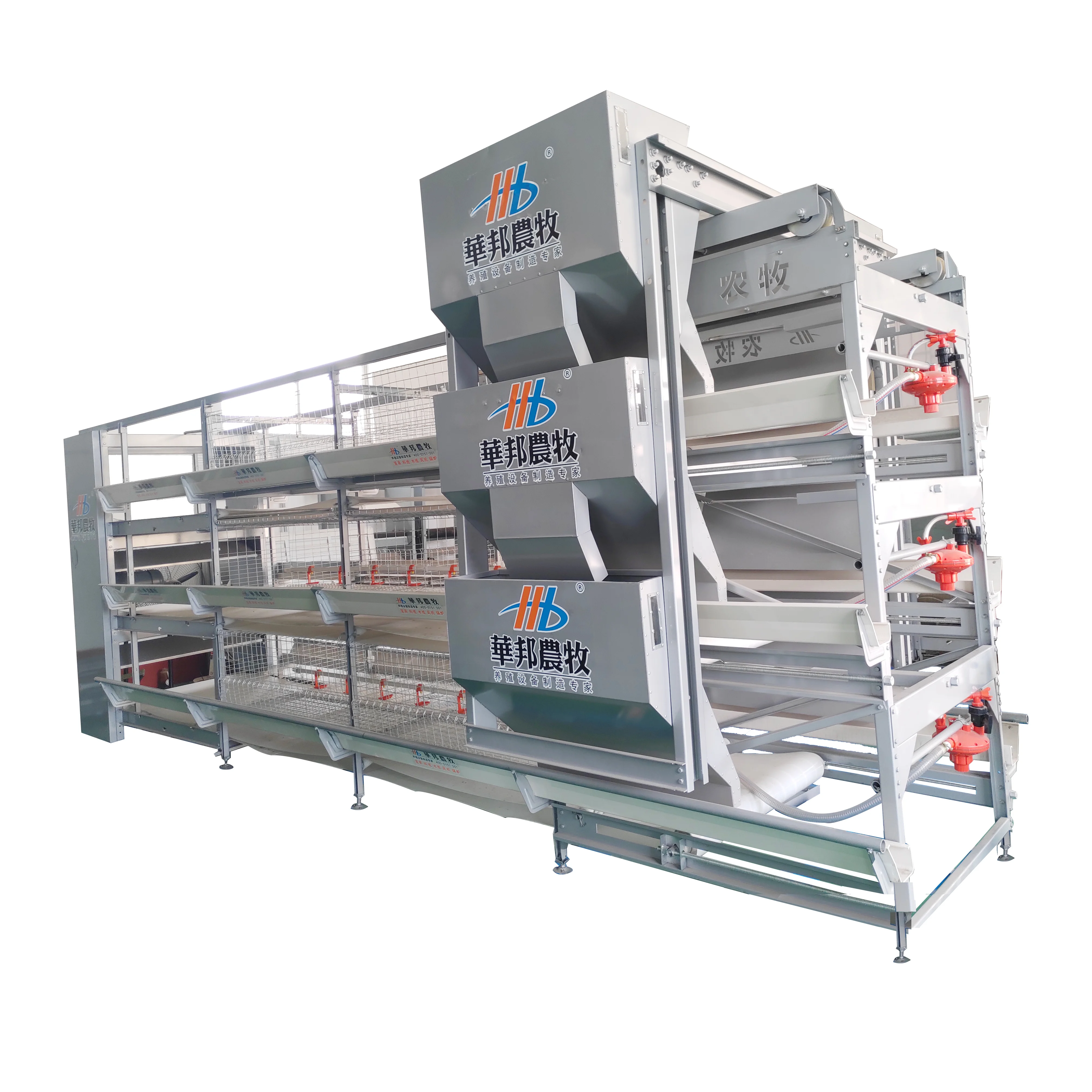plastic chicken cage  H Type Automatic System Broiler chicken coop  farming poultry equipment chicken feeder