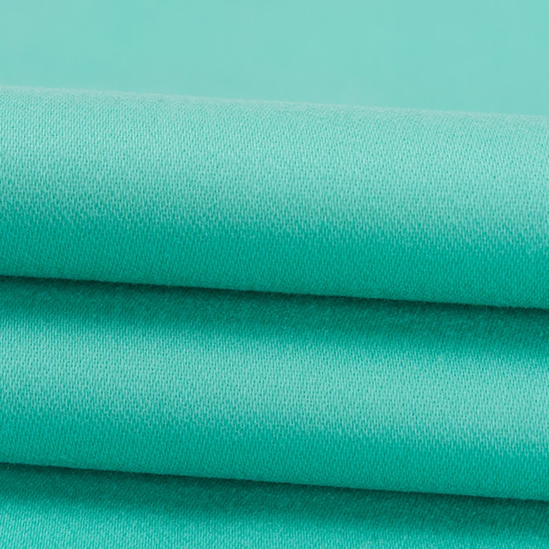 260gsm cotton spandex Carbon abrasive spun stretch satin material fabric for men pants