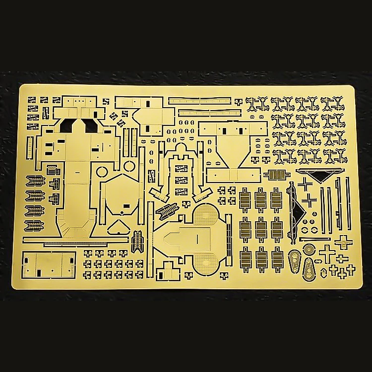 Custom etching service is available for photo etched parts on model with a thickness of 0.2 0.3 0.5mm brass etched