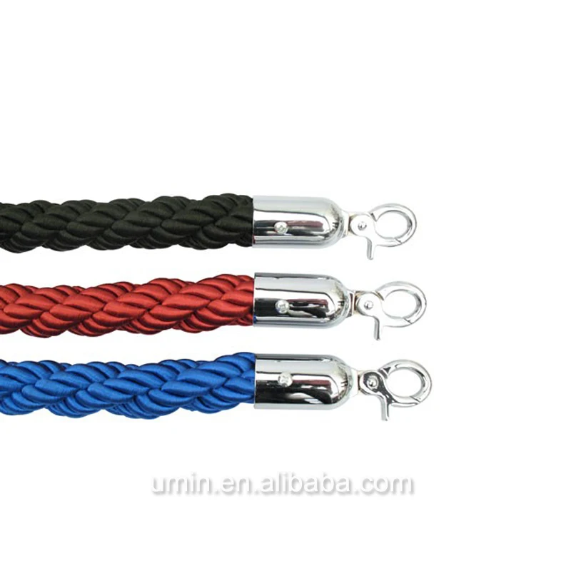 Контроль толпы VIP стенд Королевский синий витой веревка с золотым крючком