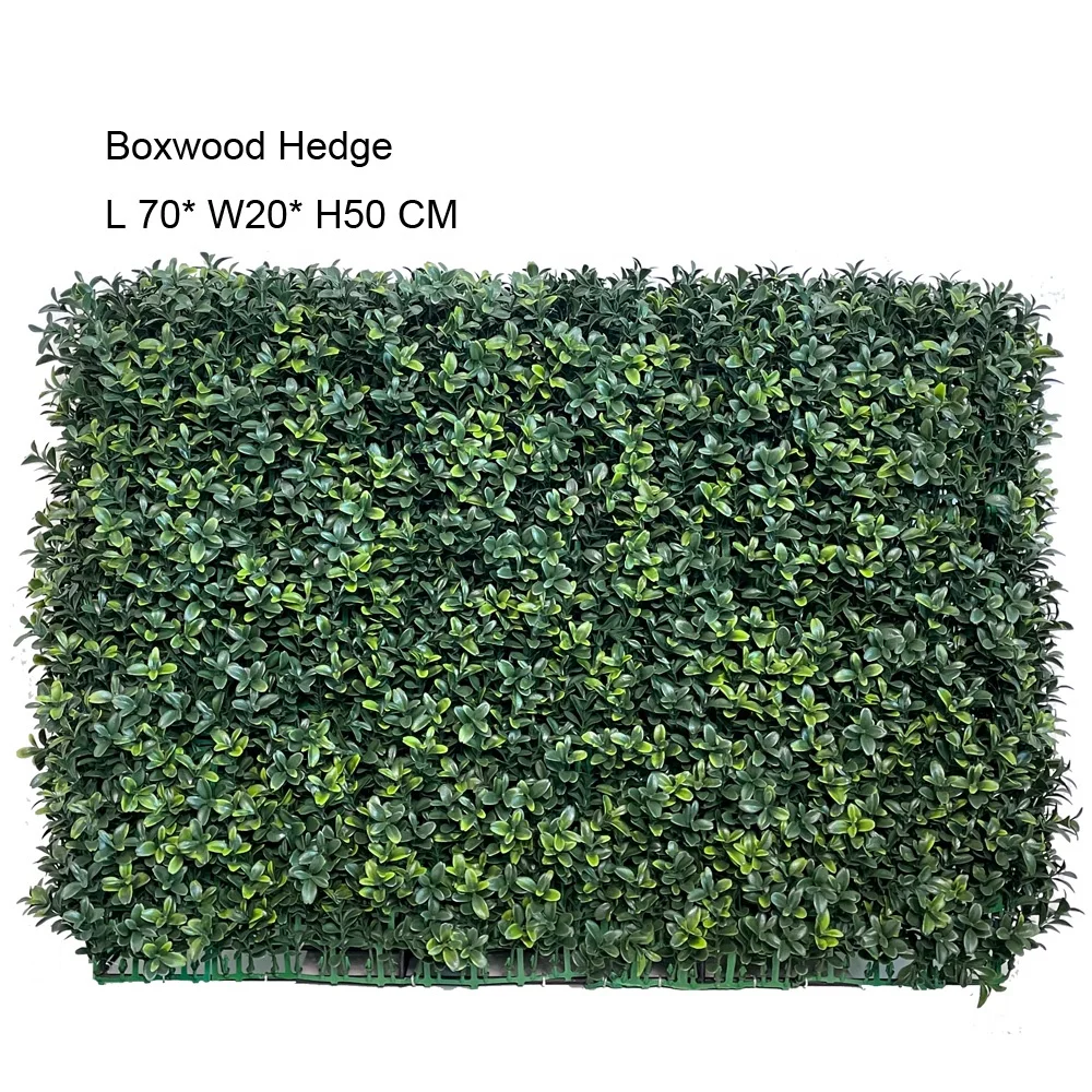 artificial plant boxwood hedge wall panels free size faux greenney grass  balcony with uv protected outdoor indoor plant