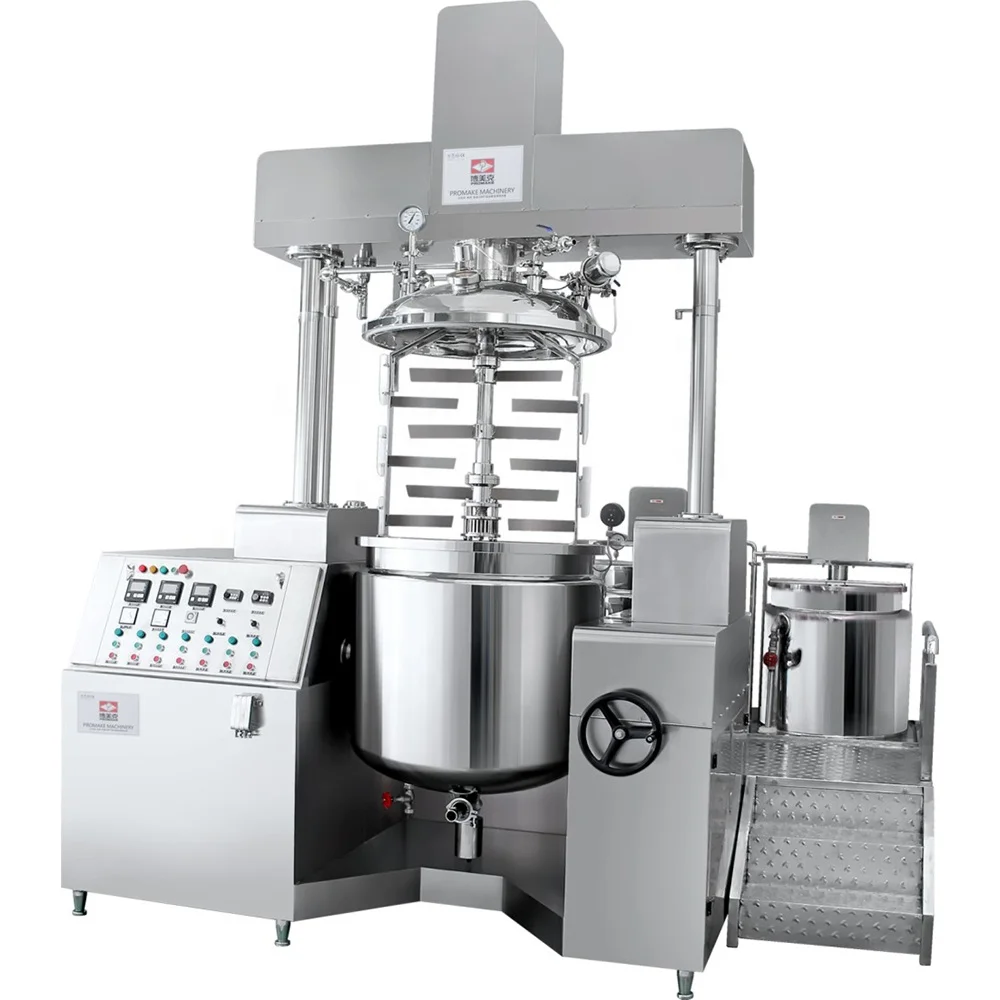 vacuum turbo homogenizer mixer cosmetic cream emulsifying equipment