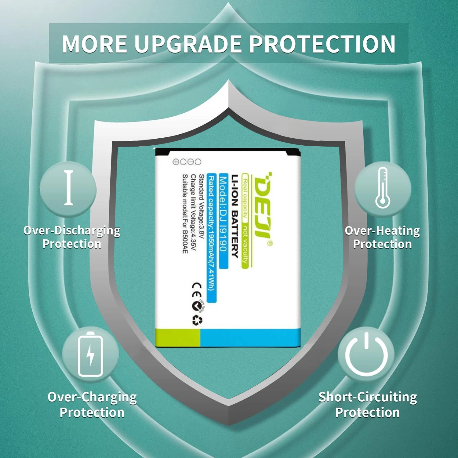 long time I9190 B500AE mobile phone Digital Batteries For Samsung s4 mini battery