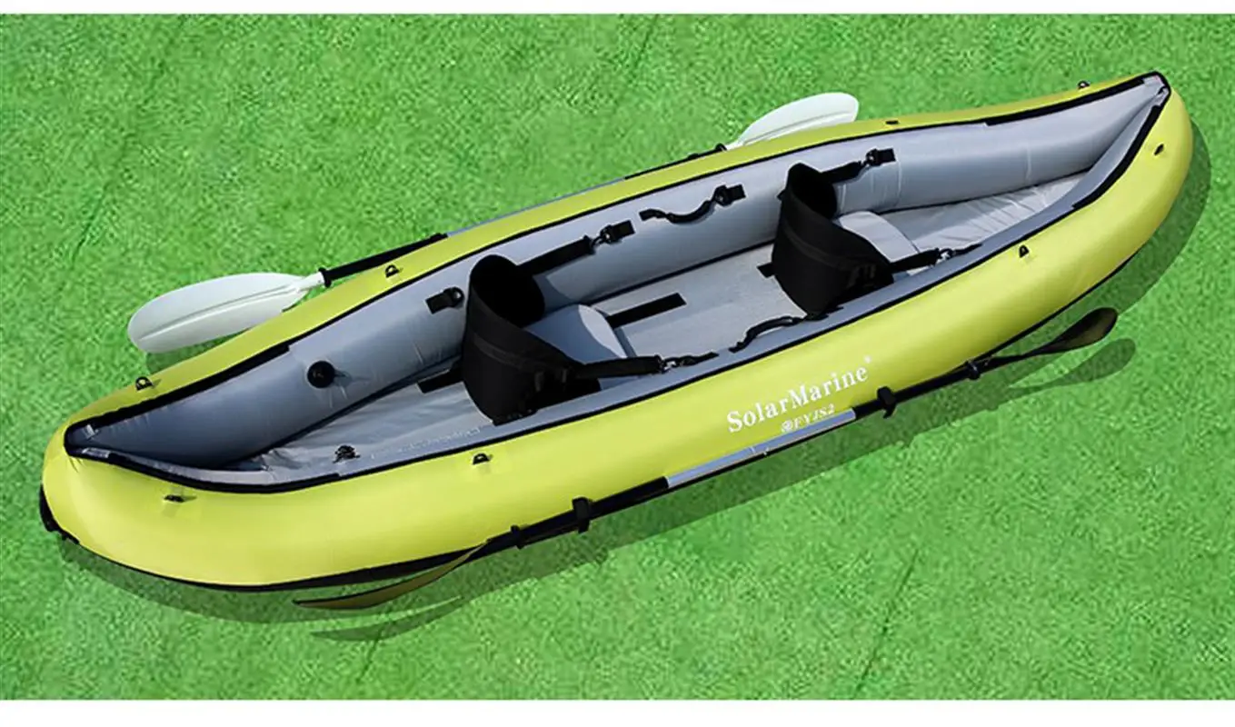 wholesale 0.55 thickness PVC 200kg bearing 2 person 330cm inflatable canoe kayak boat