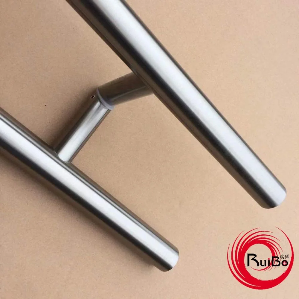 45 degree mounted 24 inches stainless steel door handle offset slant diagonal mounting door pull handle