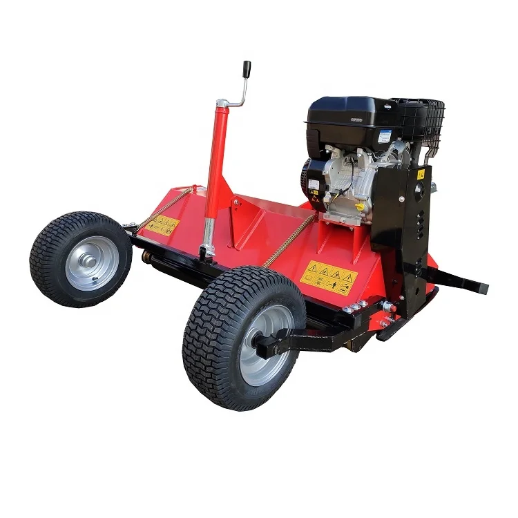 ATV grass mower with back tires