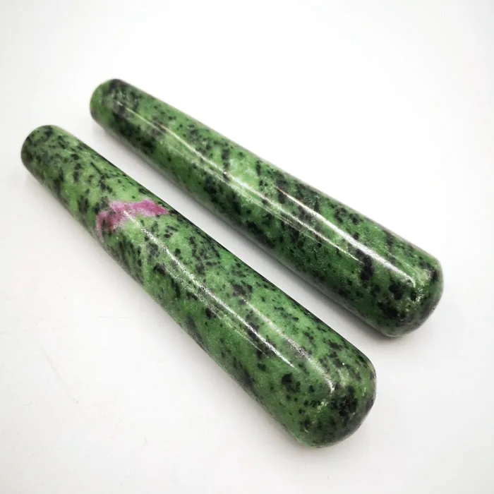 Natural Gemstone Crystal Massage Stick Energy Stone Crystal Dildo Tumbled Wands Massage Stick