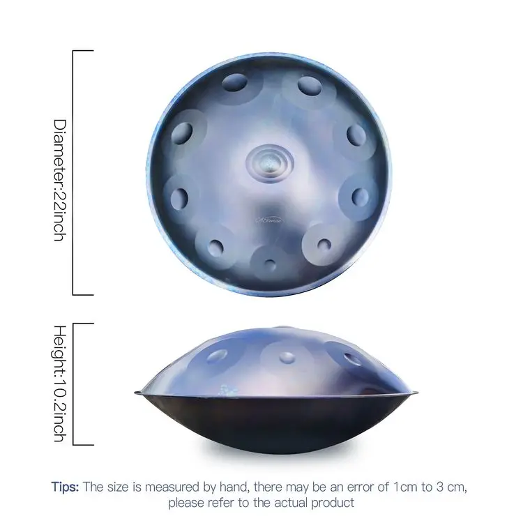 Asteman Handpan барабана изображением персонажей из мультфильма «Ледниковый период», серия 10 Примечания 22 дюймов Музыкальный барабан инструменты с подарочный набор