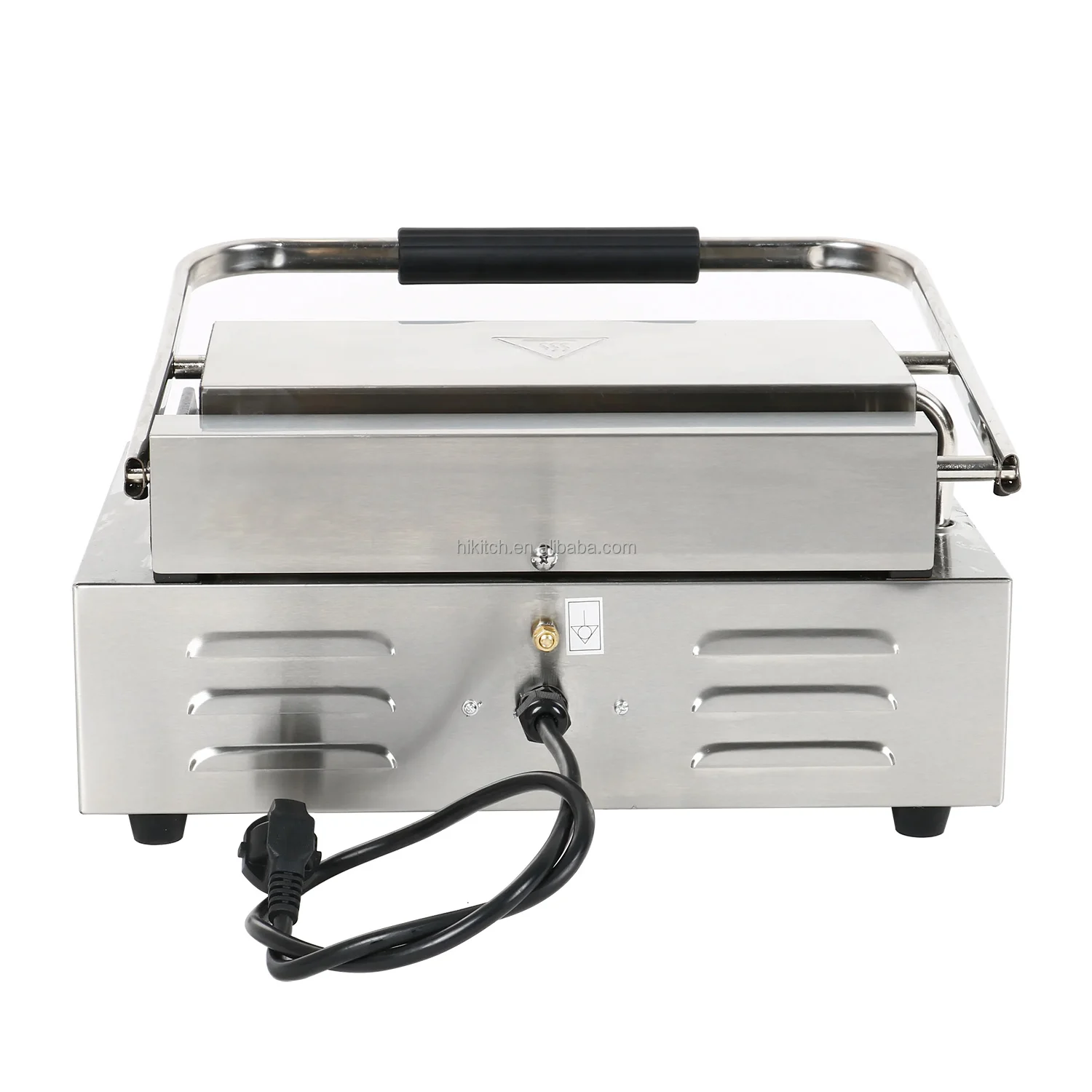 Upgraded commercial electric panini grill 811EB contact grill single head pancake sandwich grilled meat and steak press machine
