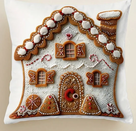 Christmas tree pattern pillow, customizable, can be placed anywhere in the living room/room/office