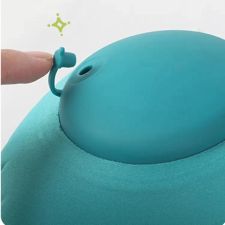 Foldable Inflatable Spa Tub Bath Pillows Traveling Neck Support Headrest Plane Car Office