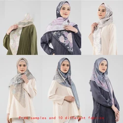 Custom Wholesale Fashion Islam Malaysia Muslim Women Hijab Chiffon Scarf Plain Solid Color Hijabs Shawls