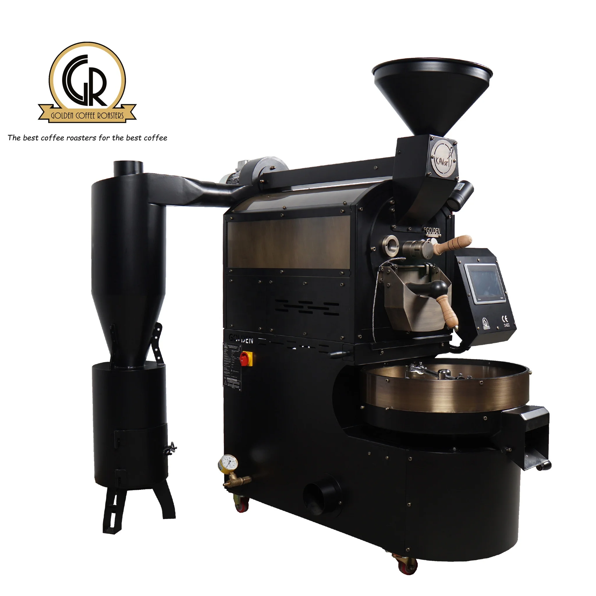 Coffee Bean Roasting Machine Lpg-propan-natural Gas-electric GR3 Golden COFFEE Roaster 3 KG Batch Capacity Commercial Green