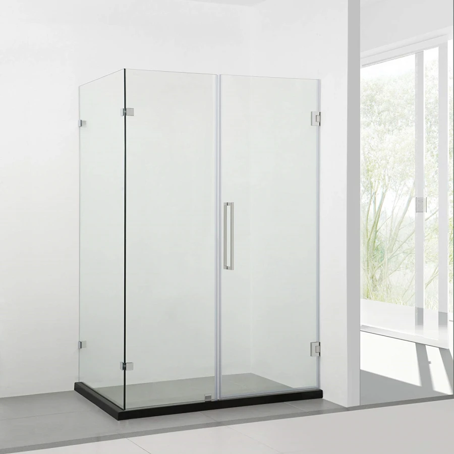 High Quality Safety Toughened Bathroom Glass Shower Doors Enclosure Price Tempered Glass Hotel Shower Door Sliding Cabin