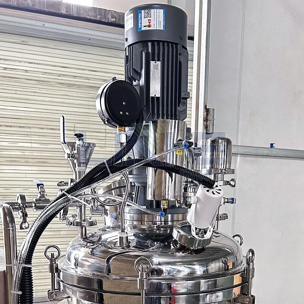 50l high speed mixer Vacuum Emulsifier Emulsion Homogenizer Mixer Machinery Cosmetic Toothpaste Vacuum Emulsifying Mixer