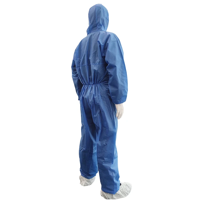 Custom OEM Working Uniform Industrial Labor PPE Chemical Protective Clothing Breathable Safety Suit Non Woven Coverall For Men