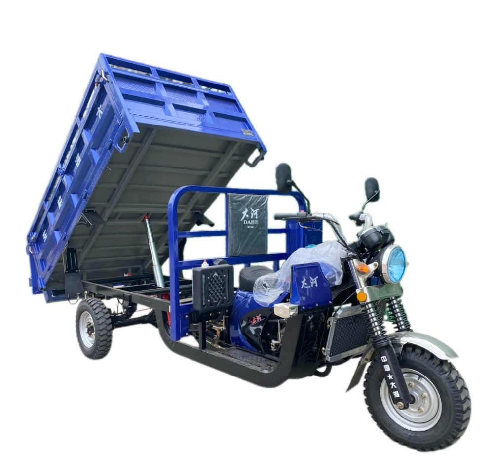 Производство DAHE трехколесный мотоцикл 250cc/300cc ZONGSHEN двигатель с водяным охлаждением грузовой взрослый бензиновый велосипед