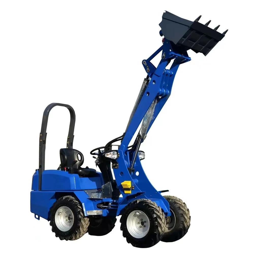 Official mini wheel loader 500kg 800 kg 1 ton 4x4 hydraulic telescopic mini front end loader