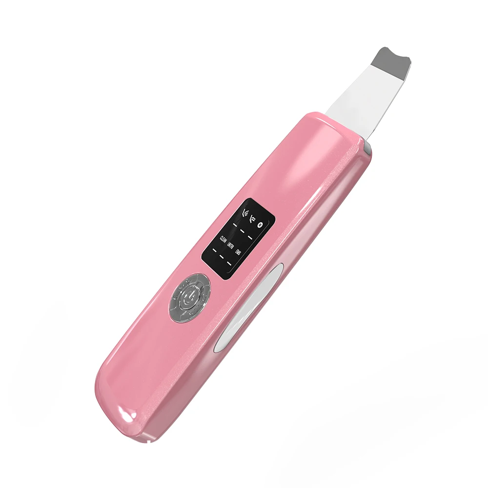 Wholesale portable popular electric beauty device ultrasonic facial silicon skin scrubber