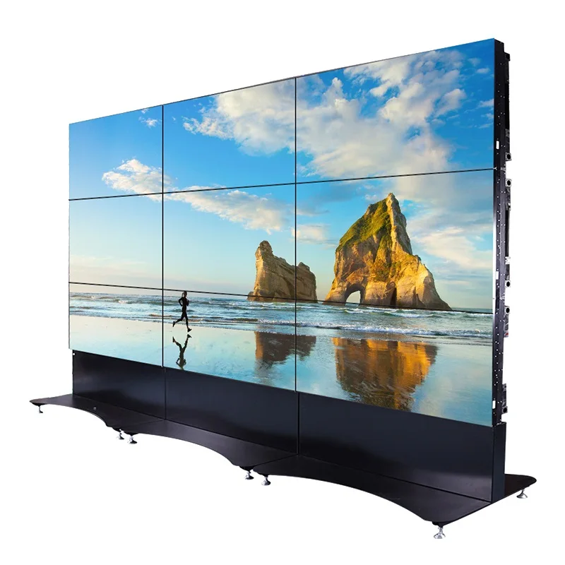 46 inches 3x3 lcd video wall display with mounting bracket