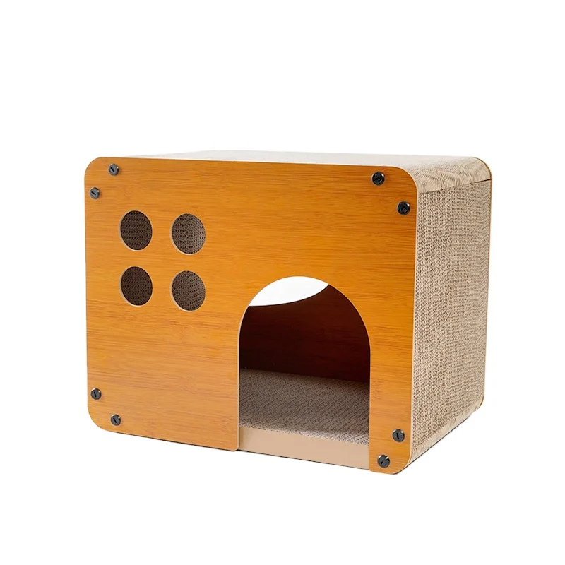 Manufacture Cat Scratcher Corrugated Cardboard Cat House