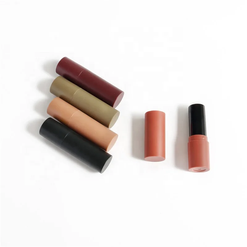 
Custom Empty mini round Lipstick container Lipstick Tube Empty Lip balm Tube packaging 