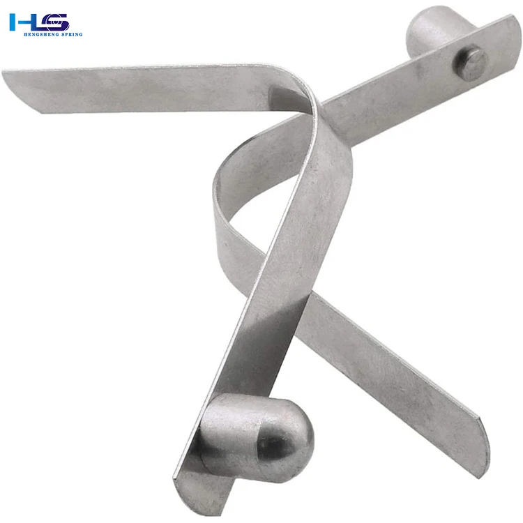 Hengsheng touch button  fastener spring clamp V-shaped  spring tube locking pin,tent pole push V shaped touch button spring