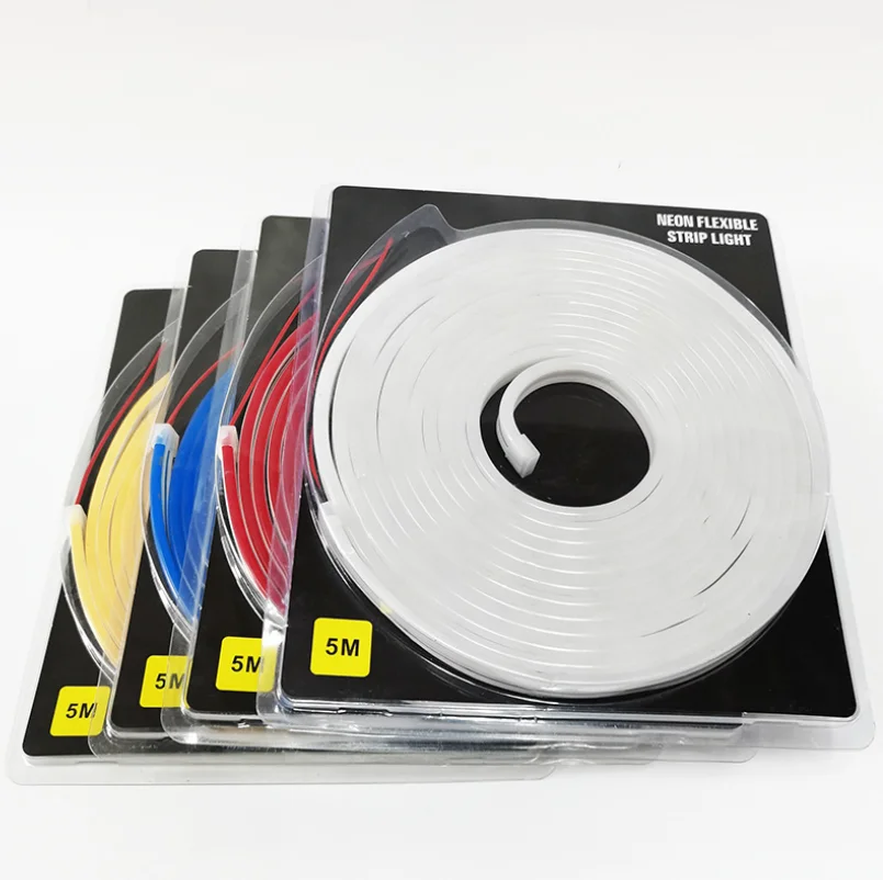 smd2835 12v 24v slim silicone IP67 waterproof flexible led strip 6mm 8mm led flex neon