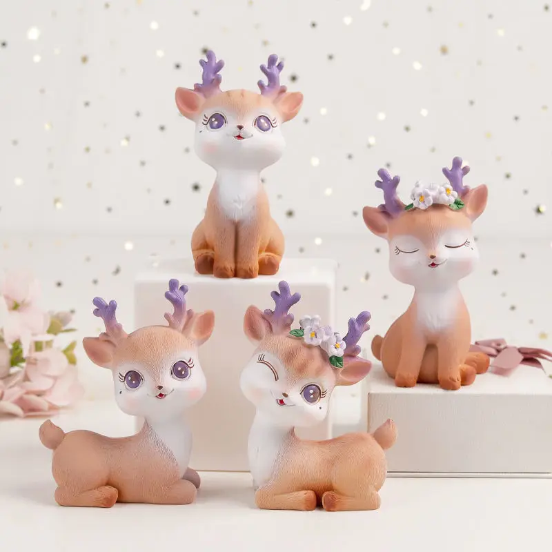 Plastic Crafts Deer Decor Support Custom Size Model Plastic Ctafts Cartoon Animation Action Anime Figure Doll Plastic Crafts