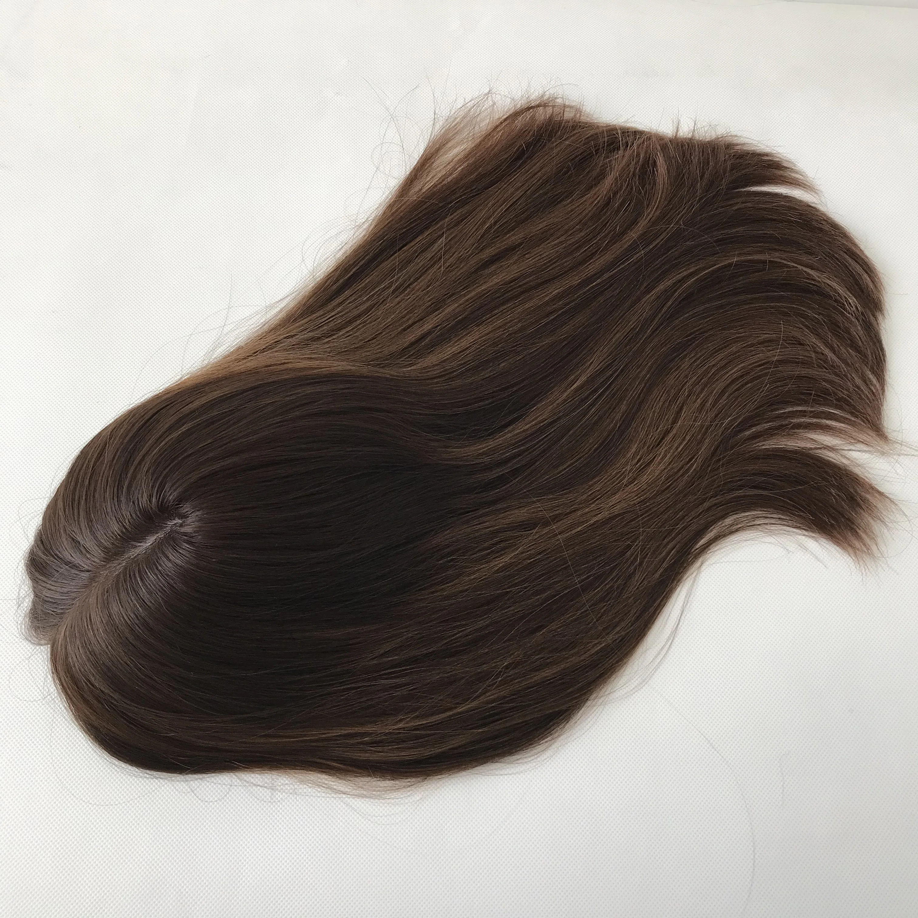 LBW Wig Factory Fast Shipping Virgin Brazilian Human Hair 8*8 Inches Silk Base  Kosher Jewish Topper For Women