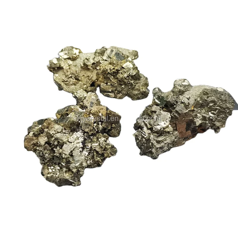 Natural Druzy Copper Pyrite Crystal Cluster Rough Chalcopyrite Mineral Specimen For Decoration
