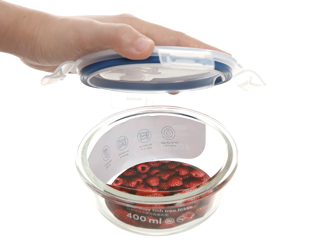 HOT Microwavable Heat resistant Microwave Food Box Borosilicate Glass Food Storage Container