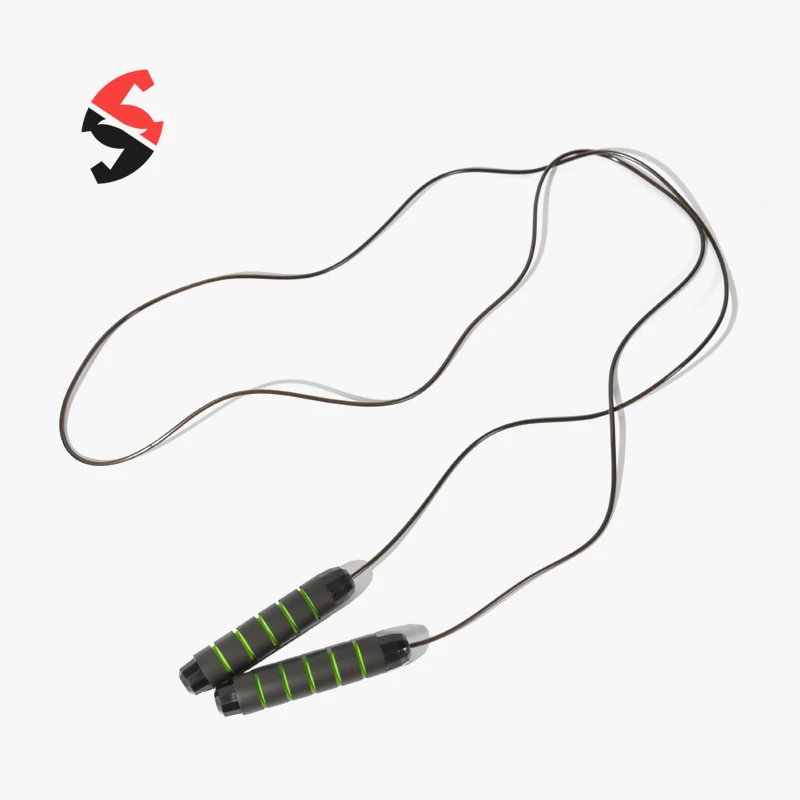 Adjustable Home Fitness Heavy Duty High Speed Jump Rope Skipping Rope With Ball Bearing