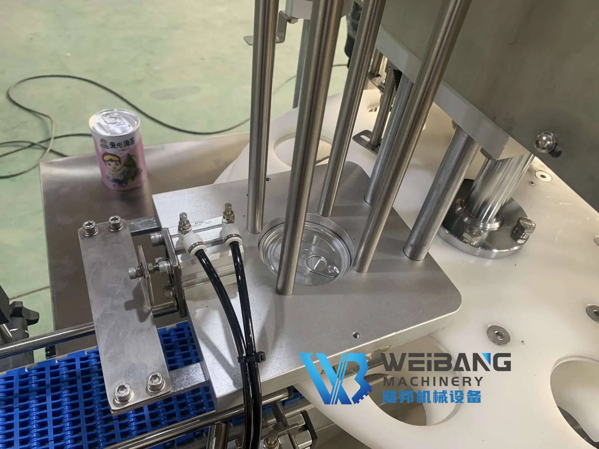 WB-Q130 Automatic Milk Powder Protein Powder Container Sealing Capping machines  Tin Can Sealer
